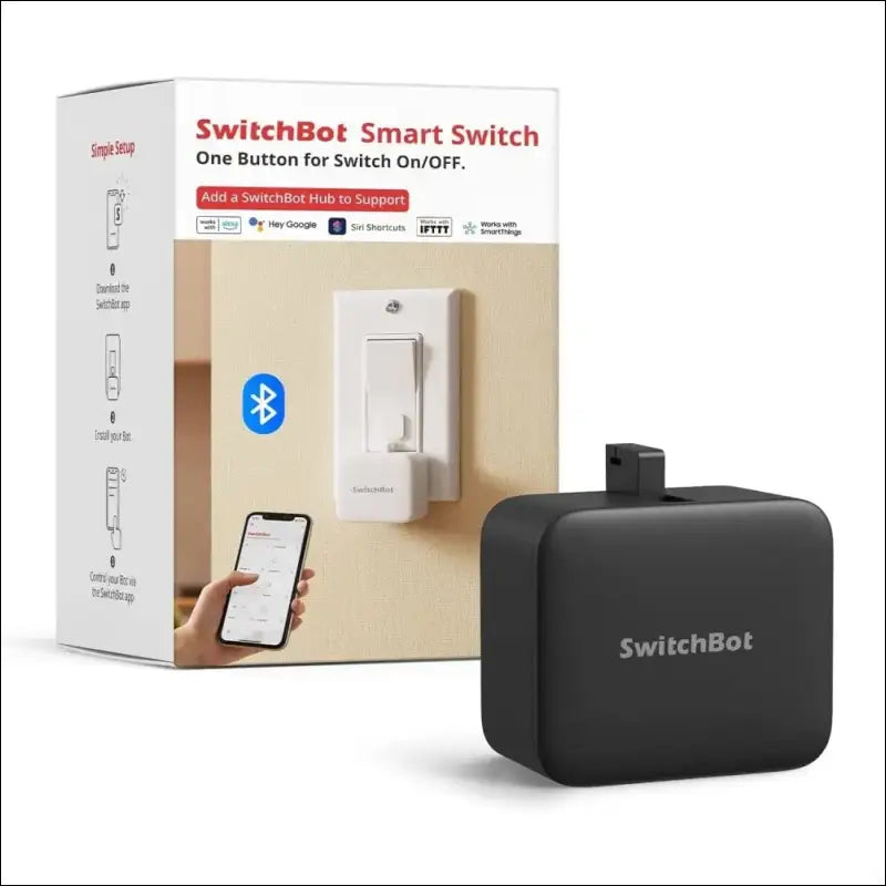 SwitchBot smart switch button with timer app controlled wifi switch DIY tools (with a Hub compatible with Alexa Google Home IFTTT)