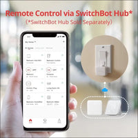 SwitchBot smart switch button with timer app controlled wifi switch DIY tools (with a Hub compatible with Alexa Google Home IFTTT)