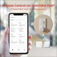 SwitchBot smart switch button with timer app controlled wifi switch DIY tools (with a Hub compatible with Alexa Google Home IFTTT)