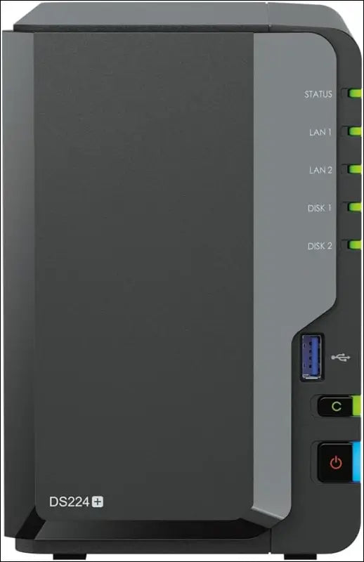 Synology DS224 + 2-Bay Diskstation NAS (Intel Celeron J4125 4-Core 2.0 GHz 2GB DDR4 RAM 2xRJ-45 1GbE LAN-Port) 8TB
