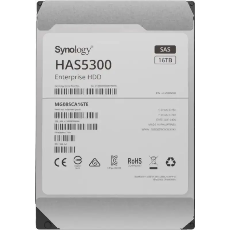 Synology -Enterprise Storage for Synology systems, 3.5" SAS Hard drive, HAS