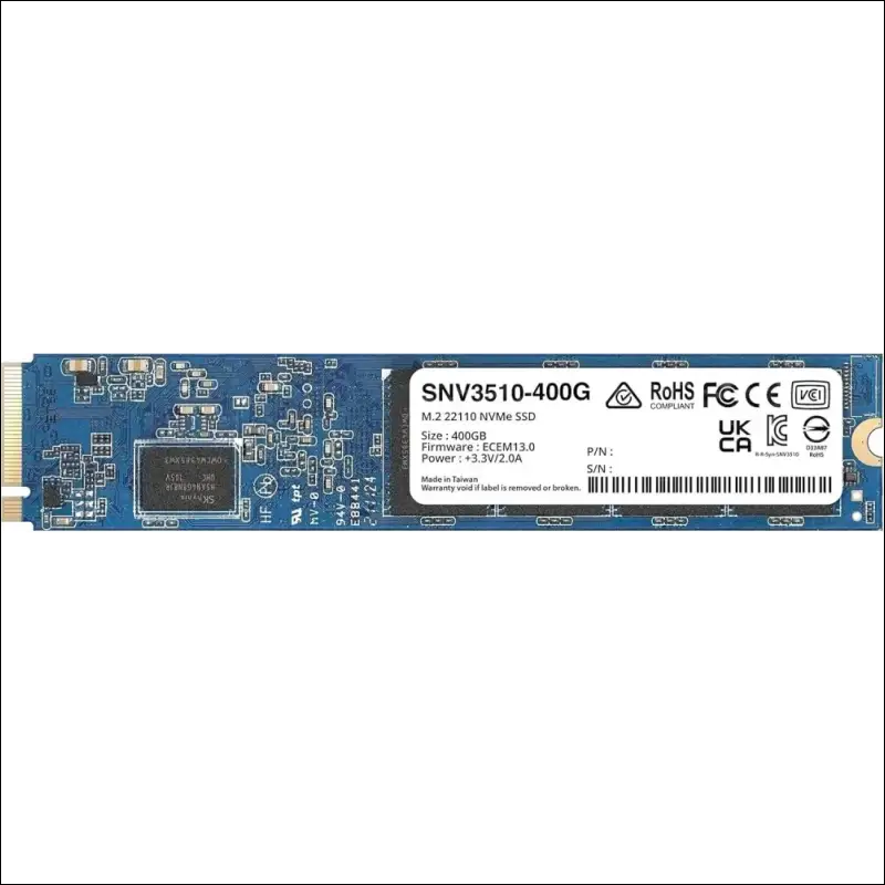 Synology M.2 22110 NVMe SSD SNV3510 400GB (SNV3510-400G)