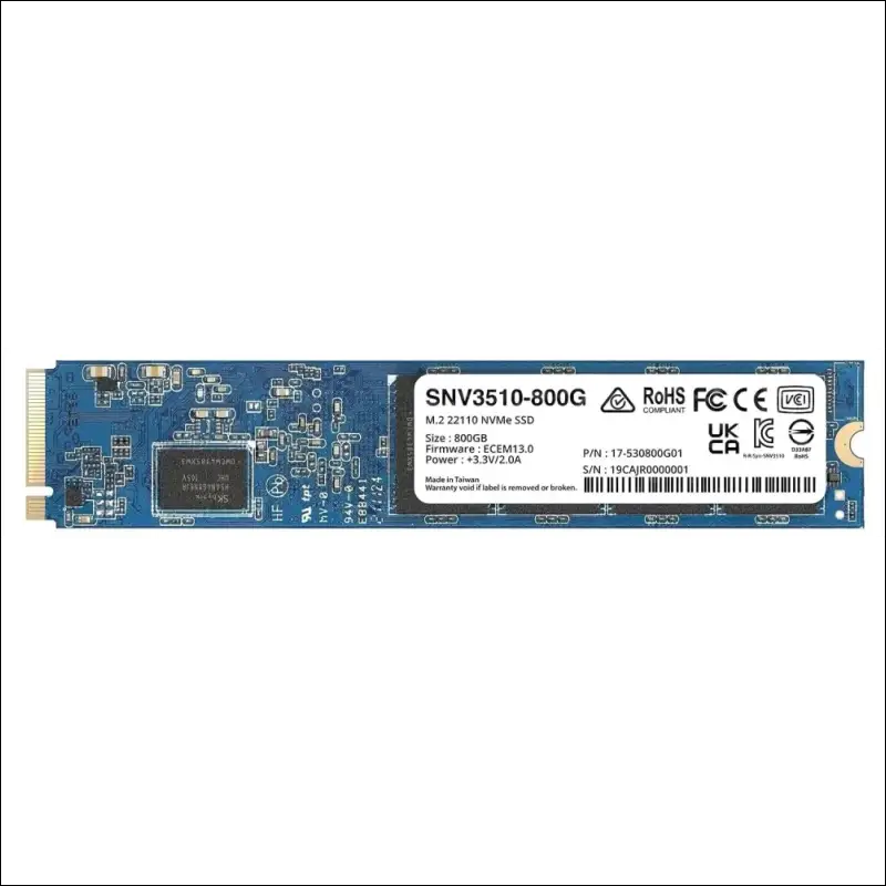 Synology M.2 22110 NVMe SSD SNV3510 800GB (SNV3510-800G)