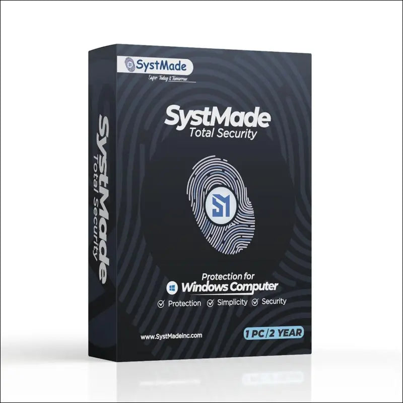 SystMade Total Security Protection I 1 PC 2 Year I Parental Control I Game Mode I Email Delivery in 2 Hours - No CD