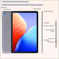Tablet,10.1" Android Tablet with Octa-core Processor 10GB RAM 128GB ROM HD IPS Touchscreen 8H Battery, Wi-Fi 6, BT 5.0, Dual Camera, Google Tablets 2024