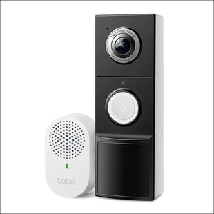 Tapo TP-Link Video Doorbell | Battery or Wired | 180° Ultra-Wide Head-to-Toe View | Ring Call | 2K QHD | Free Package/Person Detection | Local &