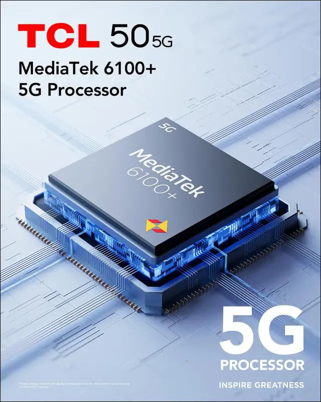 TCL 50 5G 16.8 cm (6.6 inches) SIM Unique Android 14 USB Type-C 4 Go 128 Go 5010 mAh Grey