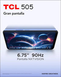 TCL 50 5G 16.8 cm (6.6 inches) SIM Unique Android 14 USB Type-C 4 Go 128 Go 5010 mAh Grey