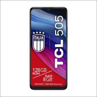 TCL 505-4G Smartphone 6.75 HDplus 90Hz, 128GB, 8GB RAM, 50MP Hybrid Camera, Android 14, 5010mAh Battery, Dual Sim, Ocean Blue, Additional USB Type-C Cable