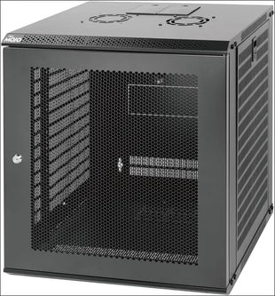 Tecmojo 12U Wall Mount Network Cabinet, Data Server Rack Enclosure with Lockable Mesh Door and Side Panels, 50 kg /110 lbs Max Loading, 450 mm Deep,