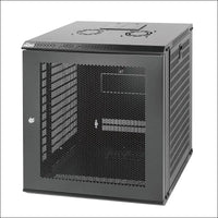 Tecmojo 12U Wall Mount Network Cabinet Data Server Rack Enclosure with Lockable Mesh Door and Side Panels 50 kg /110