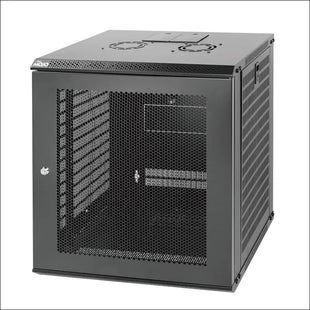 Tecmojo 12U Wall Mount Network Cabinet, Data Server Rack Enclosure with Lockable Mesh Door and Side Panels, 50 kg /110 lbs Max Loading, 450 mm Deep,