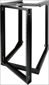Tecmojo 2 Post 18RU Wall Mount Server Rack 19 inches Open Frame Server Rack with 180 Degree Swing Gate 457 mm Deep