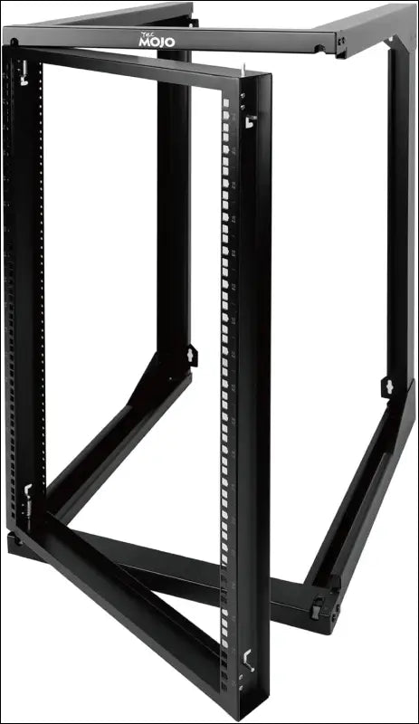 Tecmojo 2 Post 18RU Wall Mount Server Rack 19 inches Open Frame Server Rack with 180 Degree Swing Gate 457 mm Deep