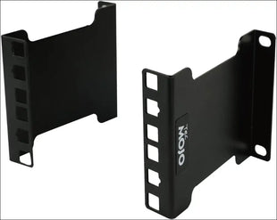 Tecmojo 2RU Server Rack Depth Extender, 106 mm Recessed Rack Mount Adapter Kit for Network Rack, Standard 19 inches Open Frame Rack Compatible, Black
