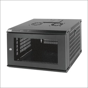 Tecmojo 6RU Wall Mount Network Cabinet, Data Server Rack Enclosure with Lockable Mesh Door and Side Panels, 50 kg /110 lbs Max Loading, 450 mm Deep,