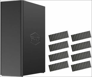 TERRAMASTER F8 SSD NAS Storage - 8Bay All SSD NAS Server N95 QuadCore CPU, 8GB DDR5 RAM, 10GbE Port, 8 Heat Sinks Included, Palm-Sized Powerful