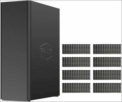 TERRAMASTER F8 SSD Plus NAS - 8Bay All SSD NAS Storage Core i3 8-Core 8-Thread CPU 16GB DDR5 RAM 10GbE Port 8 Heat