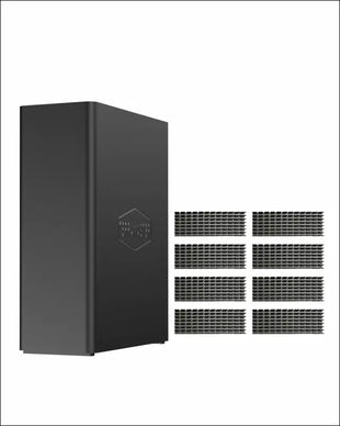 TERRAMASTER F8 SSD Plus NAS - 8Bay All SSD NAS Storage Core i3 8-Core 8-Thread CPU, 16GB DDR5 RAM, 10GbE Port, 8 Heat Sinks Included, Palm-Sized