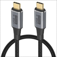 Thunderbolt 3 Cable 1Ft/50Cm, 40Gbps USB4 Cable Support 100W PD Fast Charging 8K@60Hz Video Compatible with Thunderbolt 4 and USB Type C for Macbook Pro Air,Hub,Docking and More(Nylon Braided)