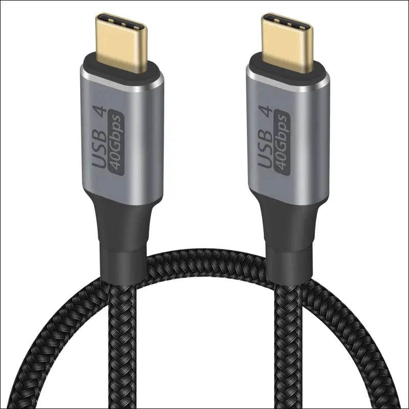 Thunderbolt 3 Cable 1Ft/50Cm, 40Gbps USB4 Cable Support 100W PD Fast Charging 8K@60Hz Video Compatible with Thunderbolt 4 and USB Type C for Macbook Pro Air,Hub,Docking and More(Nylon Braided)