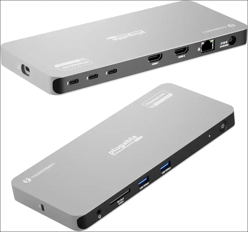 Thunderbolt 4 Dock for Quad Monitors 100W, Thunderbolt Docking Station Connects up to Four 4K Monitors for Windows and Mac Laptops, 2x HDMI, 4x Thunderbolt 4/USB C, Driver Required TBT-6950PD