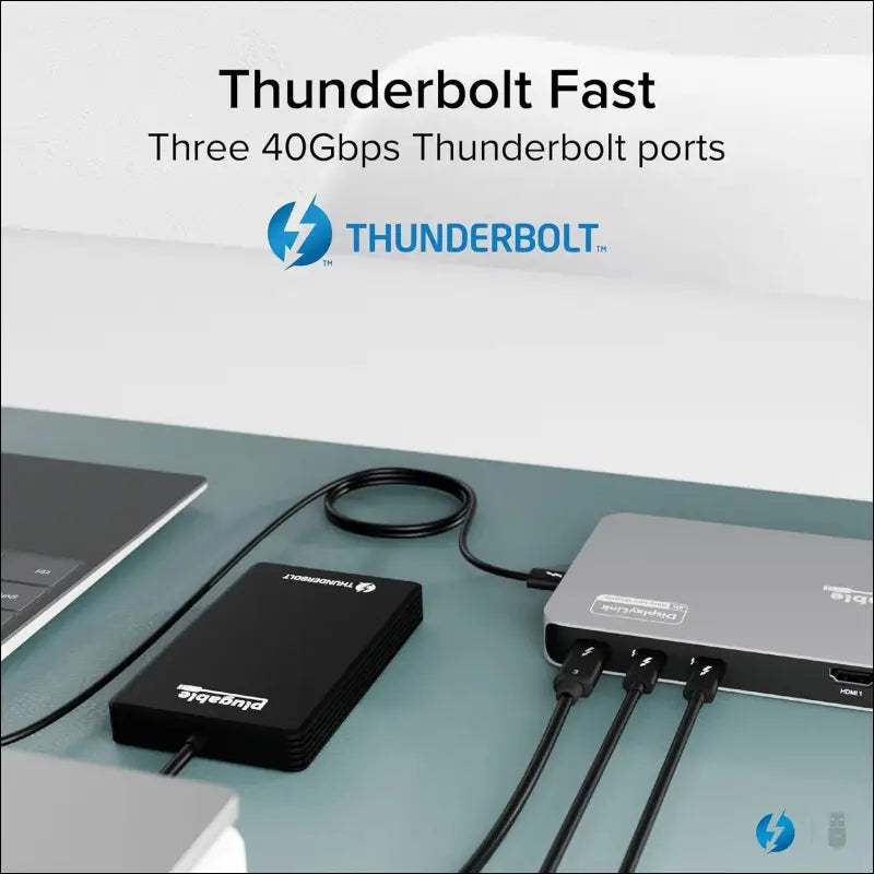 Thunderbolt 4 Dock for Quad Monitors 100W, Thunderbolt Docking Station Connects up to Four 4K Monitors for Windows and Mac Laptops, 2x HDMI, 4x Thunderbolt 4/USB C, Driver Required TBT-6950PD
