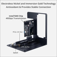 Thunderbolt3/4 USB4 Egpu Enclosure 40Gbps Compatible with Win/Linux/Macos, Pcie External GPU Dock with PD 85W Using DC/ATX PSU, Support NVIDIA/AMD GPU and Daisy Chain