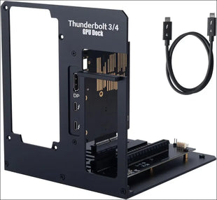 Thunderbolt3/4 USB4 Egpu Enclosure 40Gbps Compatible with Win/Linux/Macos, Pcie External GPU Dock with PD 85W Using DC/ATX PSU, Support NVIDIA/AMD