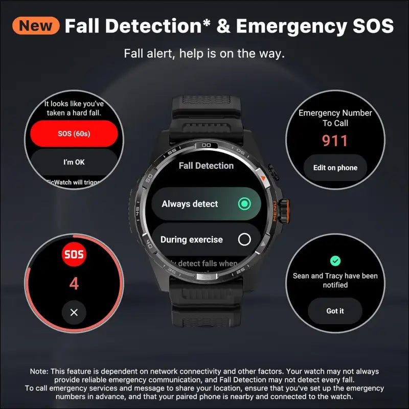 TicWatch Atlas Smartwatch for Men Android Wear OS Smart Watch Outdoor 90 Hrs Battery 110+ Workout Modes Fitness Tracker 5ATM GPS Compass Android Compatible Only