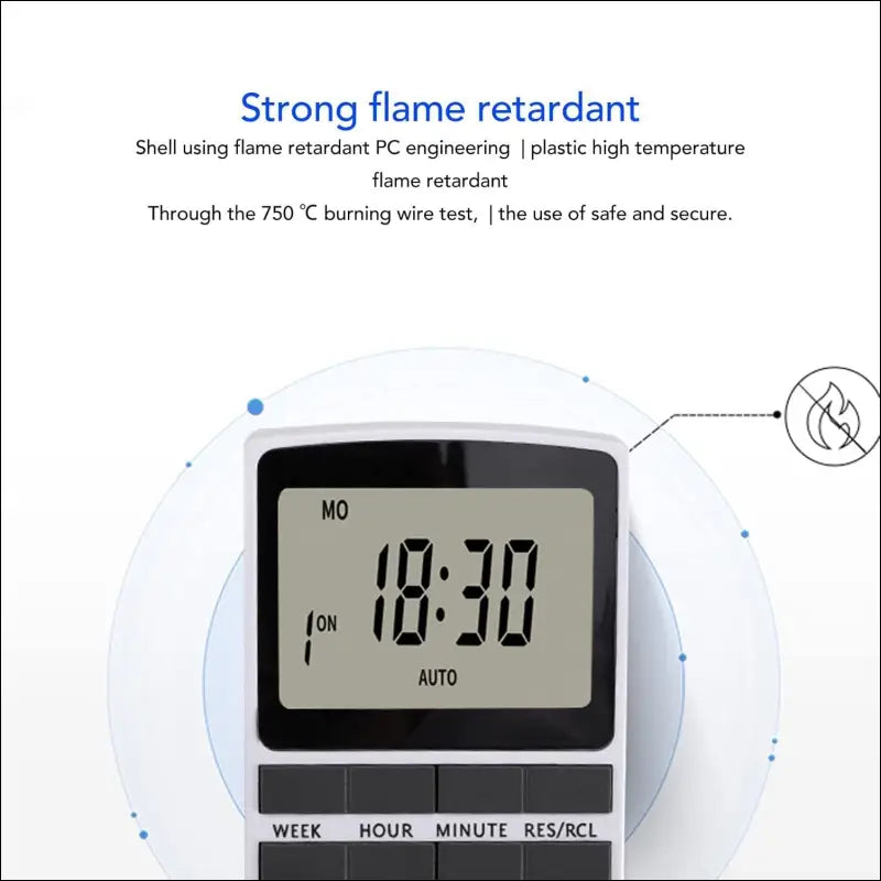 Timer Outlet, Intelligent Programmable Indoor Timed Power Switch, 600mAh Power Timing Automatic Control Outlets with Countdown and Shutdown Modes, Flame Retardant (AU Plug