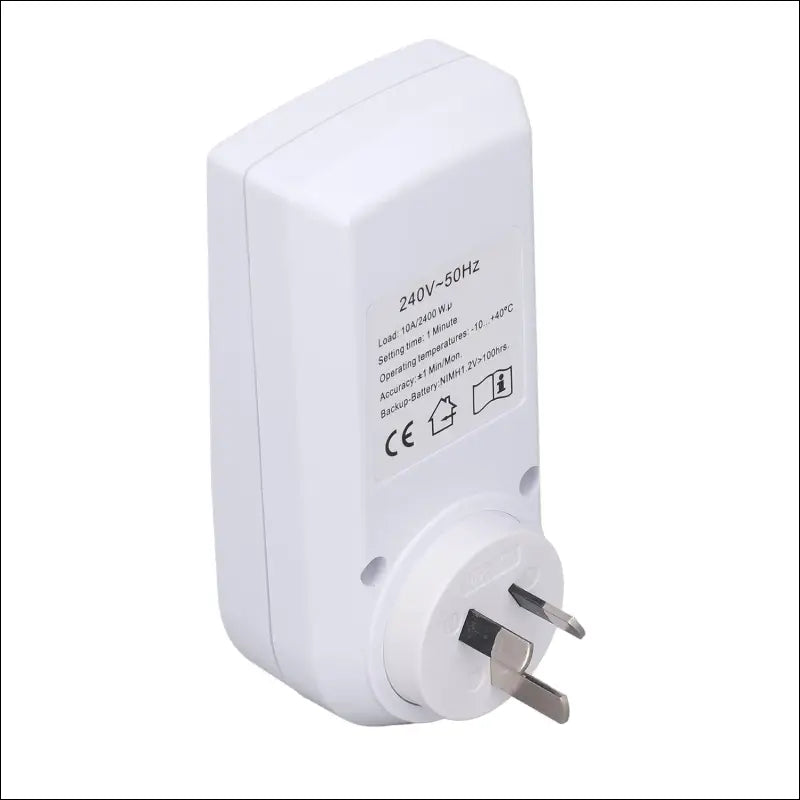 Timer Outlet, Intelligent Programmable Indoor Timed Power Switch, 600mAh Power Timing Automatic Control Outlets with Countdown and Shutdown Modes, Flame Retardant (AU Plug