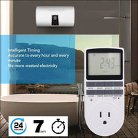 Timer Outlet, Intelligent Programmable Indoor Timed Power Switch, 600mAh Power Timing Automatic Control Outlets with Countdown and Shutdown Modes, Flame Retardant (AU Plug
