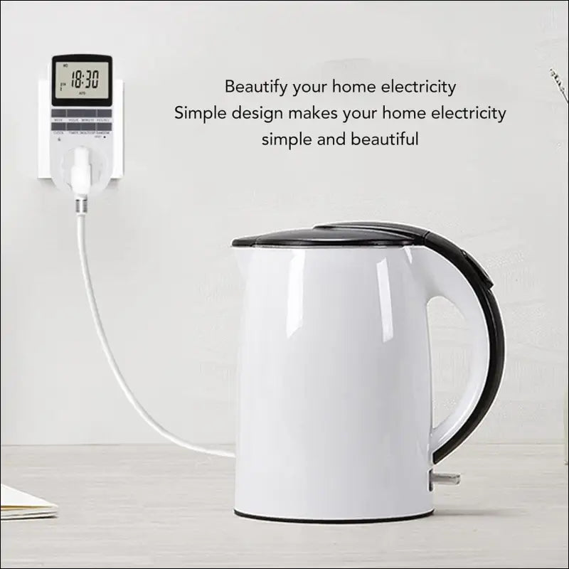 Timer Outlet, Intelligent Programmable Indoor Timed Power Switch, 600mAh Power Timing Automatic Control Outlets with Countdown and Shutdown Modes, Flame Retardant (AU Plug
