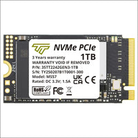 Timetec 1TB M.2 2242 SSD NVMe PCIe Gen3x4 Single Sided Read/Write Speed Up to 2,500/1,700 MB/s Compatible with Lenovo Thinkpad X1 Nano Gen 2 /ThinkPad 11e Yoga Gen 6 /Thinkpad...