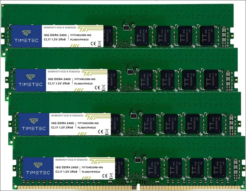 Timetec 32GB KIT (2x16GB) DDR4 2666MHz PC4-21300 Unbuffered ECC 1.2V CL19 2Rx8 288 Pin UDIMM Server Memory RAM Module Upgrade (32GB KIT (2x16GB))
