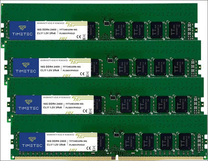Timetec 32GB KIT (2x16GB) DDR4 2666MHz PC4-21300 Unbuffered ECC 1.2V CL19 2Rx8 288 Pin UDIMM Server Memory RAM Module Upgrade (32GB KIT (2x16GB))