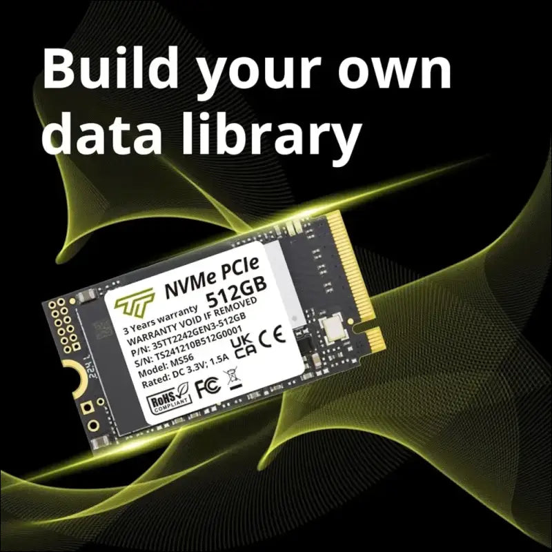 Timetec 512GB M.2 2242 SSD NVMe PCIe Gen3x4 3D NAND TLC Read/Write Speed Up to 2,100/1,600 MB/s Compatible with Lenovo Thinkpad X1 Nano Gen 2 /ThinkPad 11e Yoga Gen 6 /Thinkpad...