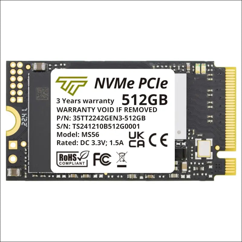 Timetec 512GB M.2 2242 SSD NVMe PCIe Gen3x4 3D NAND TLC Read/Write Speed Up to 2,100/1,600 MB/s Compatible with Lenovo Thinkpad X1 Nano Gen 2 /ThinkPad 11e Yoga Gen 6 /Thinkpad...