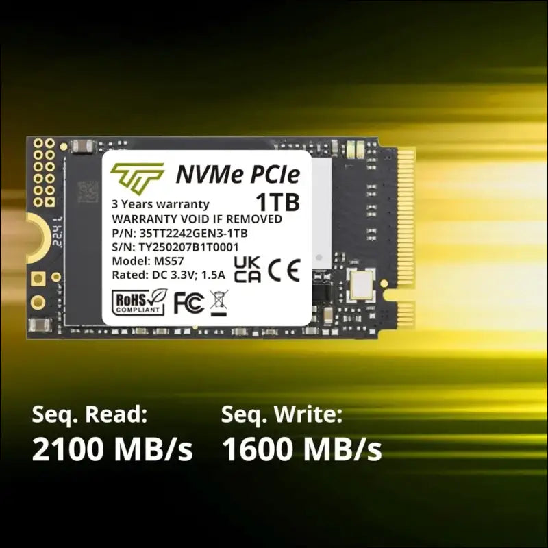 Timetec 512GB M.2 2242 SSD NVMe PCIe Gen3x4 3D NAND TLC Read/Write Speed Up to 2,100/1,600 MB/s Compatible with Lenovo Thinkpad X1 Nano Gen 2 /ThinkPad 11e Yoga Gen 6 /Thinkpad...