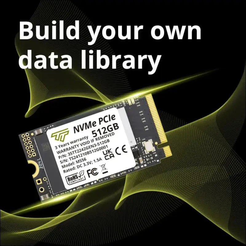 Timetec 512GB M.2 2242 SSD NVMe PCIe Gen3x4 3D NAND TLC Read/Write Speed Up to 2,100/1,600 MB/s Compatible with Lenovo Thinkpad X1 Nano Gen 2 /ThinkPad 11e Yoga Gen 6 /Thinkpad...