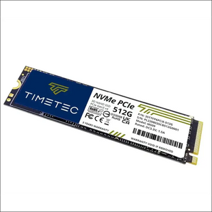 Timetec 512GB SSD NVMe PCIe Gen3x4 8Gb/s M.2 2280 3D NAND TLC 350TBW High Performance SLC Cache Read/Write Speed Up to 2,000/1,600 MB/s Internal Solid State Drive (512GB)