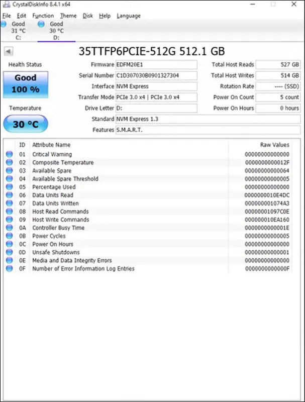 Timetec 512GB SSD NVMe PCIe Gen3x4 8Gb/s M.2 2280 3D NAND TLC 350TBW High Performance SLC Cache Read/Write Speed Up to 2,000/1,600 MB/s Internal Solid State Drive (512GB)