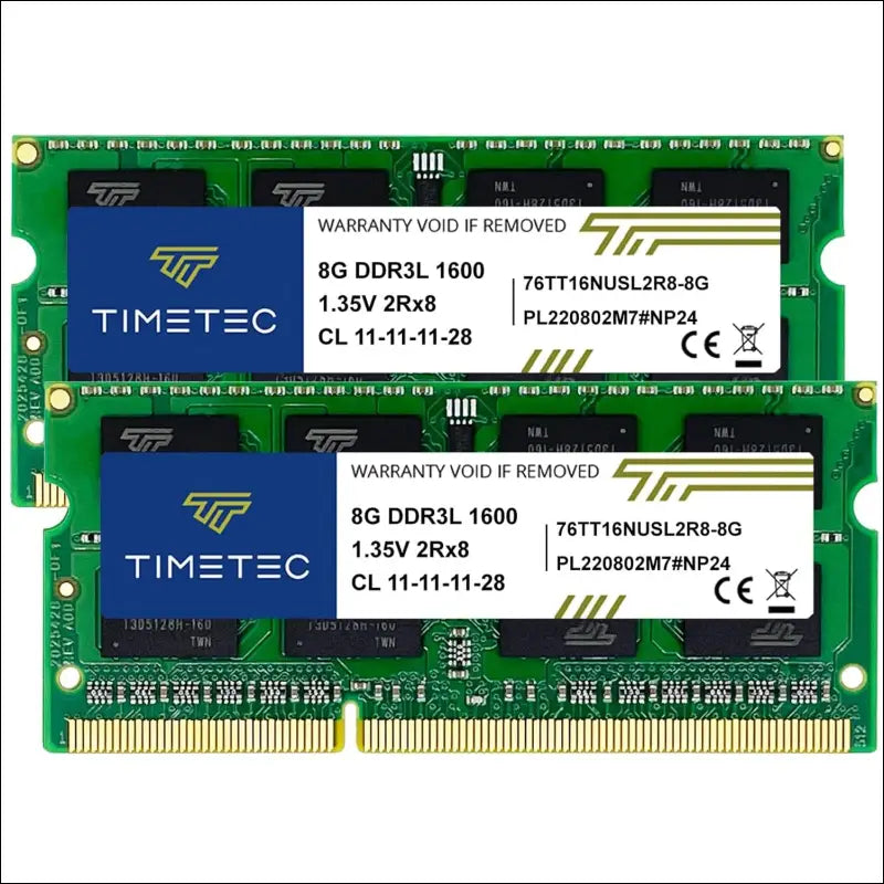 Timetec 80GB KIT(10x8GB) DDR3L / DDR3 1600MHz (DDR3L-1600) PC3L-12800 / PC3-12800 Non-ECC Unbuffered 1.35V/1.5V CL11 2Rx8 204 Pin SODIMM Laptop Notebook PC Computer Memory RAM...