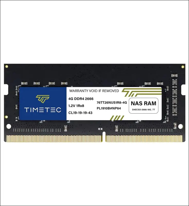 Timetec Hynix IC 8GB Compatible for Synology NAS DiskStation DS218+ DS918+ DDR3/ DDR3L 1866Mhz PC3L-14900 1.35V Non-ECC Unbuffered 204 Pin SODIMM Memory RAM (8GB)