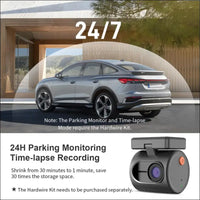 Tiny Dash Cam, KAWA 1296P QHD Mini Car Camera Dash Cam - Super Night Vision WDR / 3D DNR, 24H Parking Monitoring and G-Sensor, 2024 New Dash Cam Camera for Car, MINI 3