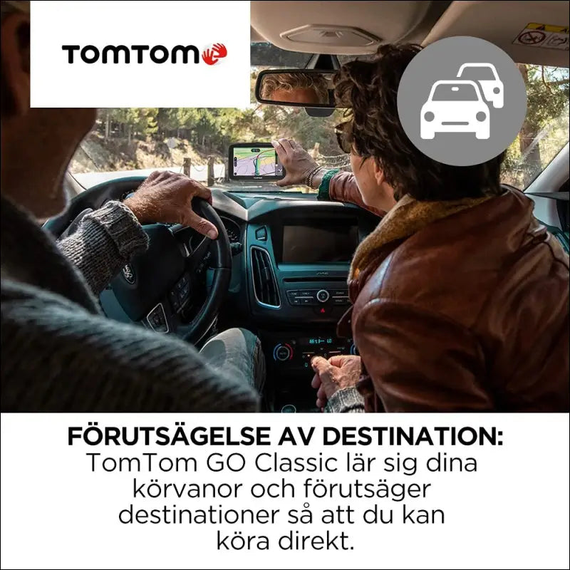 TomTom Car Sat Nav GO Classic (6 Inch, with Traffic Congestion and Speed Cam Alert Trial Thanks to TomTom Traffic, EU Maps, Updates via WiFi, Integrated Reversible Mount)