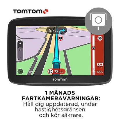 TomTom Car Sat Nav GO Classic (6 Inch, with Traffic Congestion and Speed Cam Alert Trial Thanks to TomTom Traffic, EU Maps, Updates via WiFi, Integrated Reversible Mount)