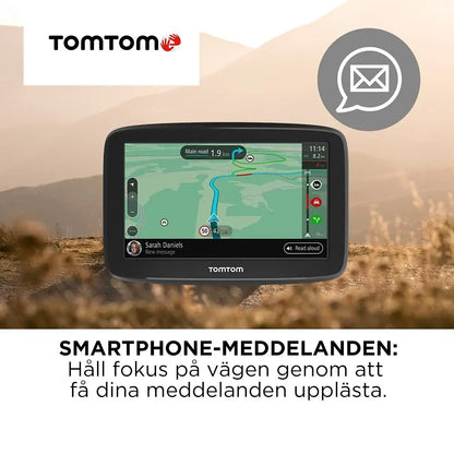 TomTom Car Sat Nav GO Classic (6 Inch, with Traffic Congestion and Speed Cam Alert Trial Thanks to TomTom Traffic, EU Maps, Updates via WiFi, Integrated Reversible Mount)