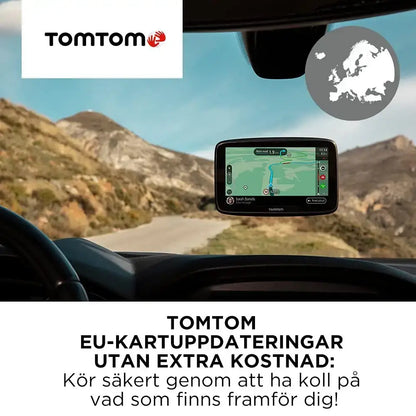 TomTom Car Sat Nav GO Classic (6 Inch, with Traffic Congestion and Speed Cam Alert Trial Thanks to TomTom Traffic, EU Maps, Updates via WiFi, Integrated Reversible Mount)